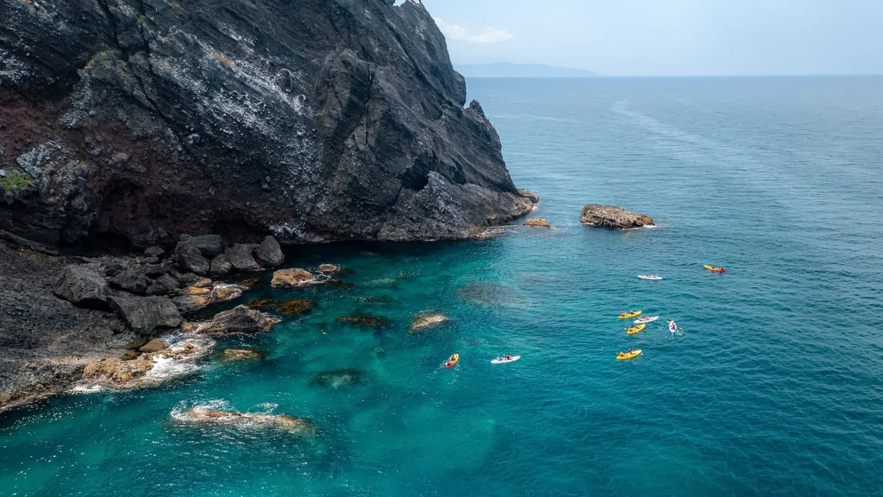 Coastal view of Raiden Resort facing the Sea of Japan
